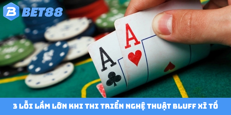 3 lỗi lầm lớn khi thi triển nghệ thuật Bluff xì tố