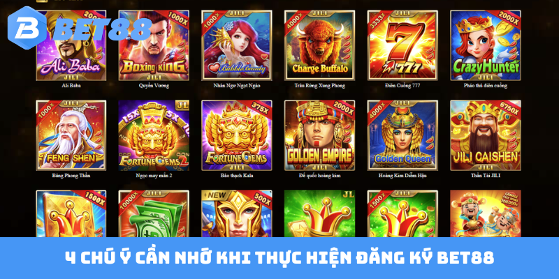 4 chú ý cần nhớ khi thực hiện đăng ký BET88