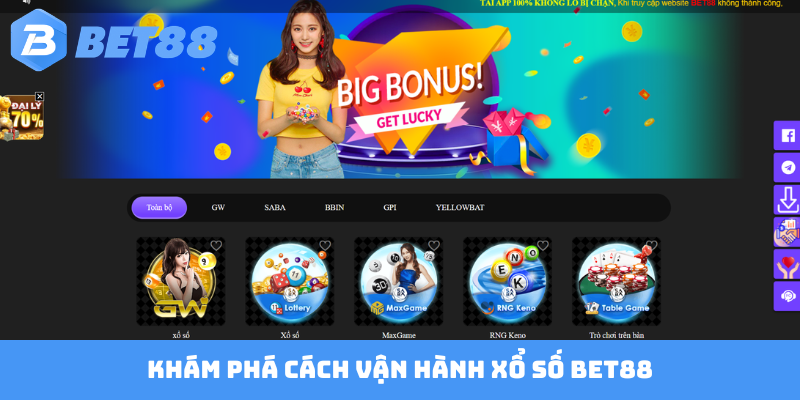 Khám phá cách vận hành xổ số Bet88