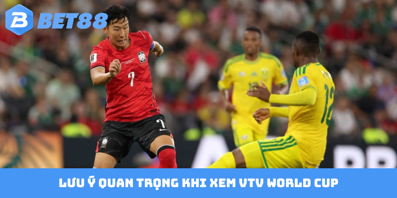Lưu ý quan trọng khi xem VTV World Cup